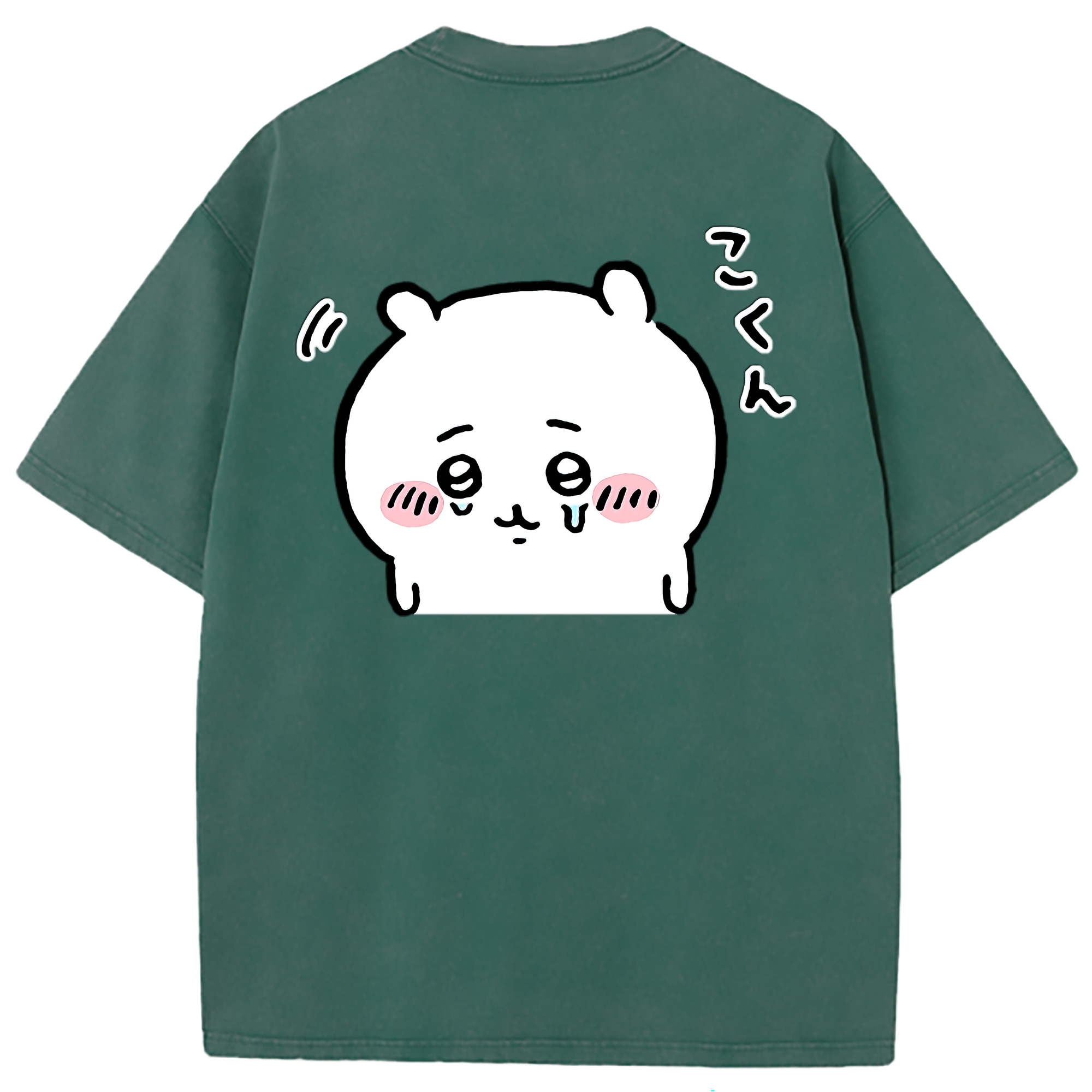 （画像用） ちいかわ ちいかわ Chii-kawa chiikawa 綿100% ヴィンテージ風 半袖Tシャツ（背面プリント）